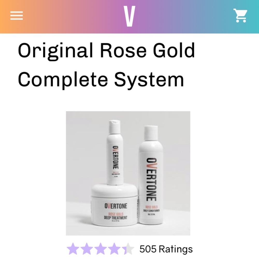 oVertone Color - Rose Gold Complete Set